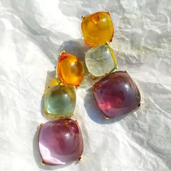 Multicolor earrings - Picture 4 of 4